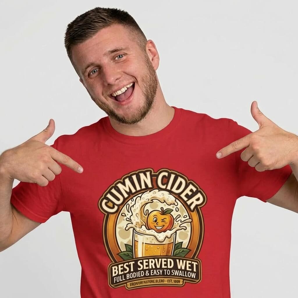 Cumin Cider Stag Do Tee - Shit Shirt Club 