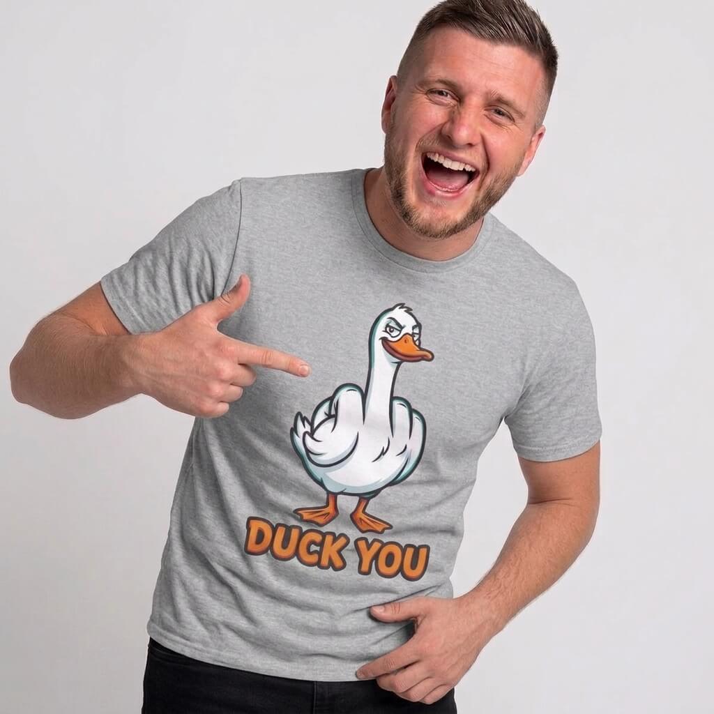 Duck You T-Shirt | Funny Rude Duck Pun Tee - Shit Shirt Club 