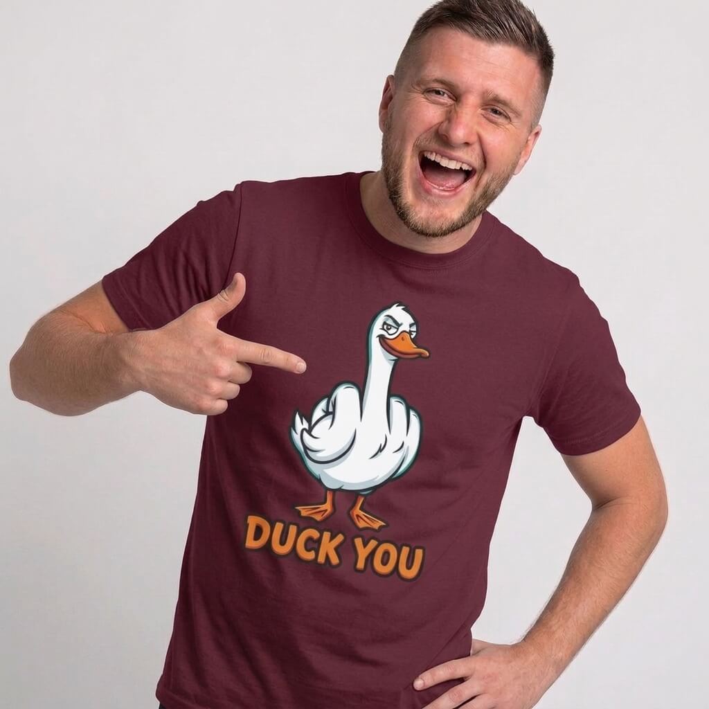 Duck You T-Shirt | Funny Rude Duck Pun Tee - Shit Shirt Club 