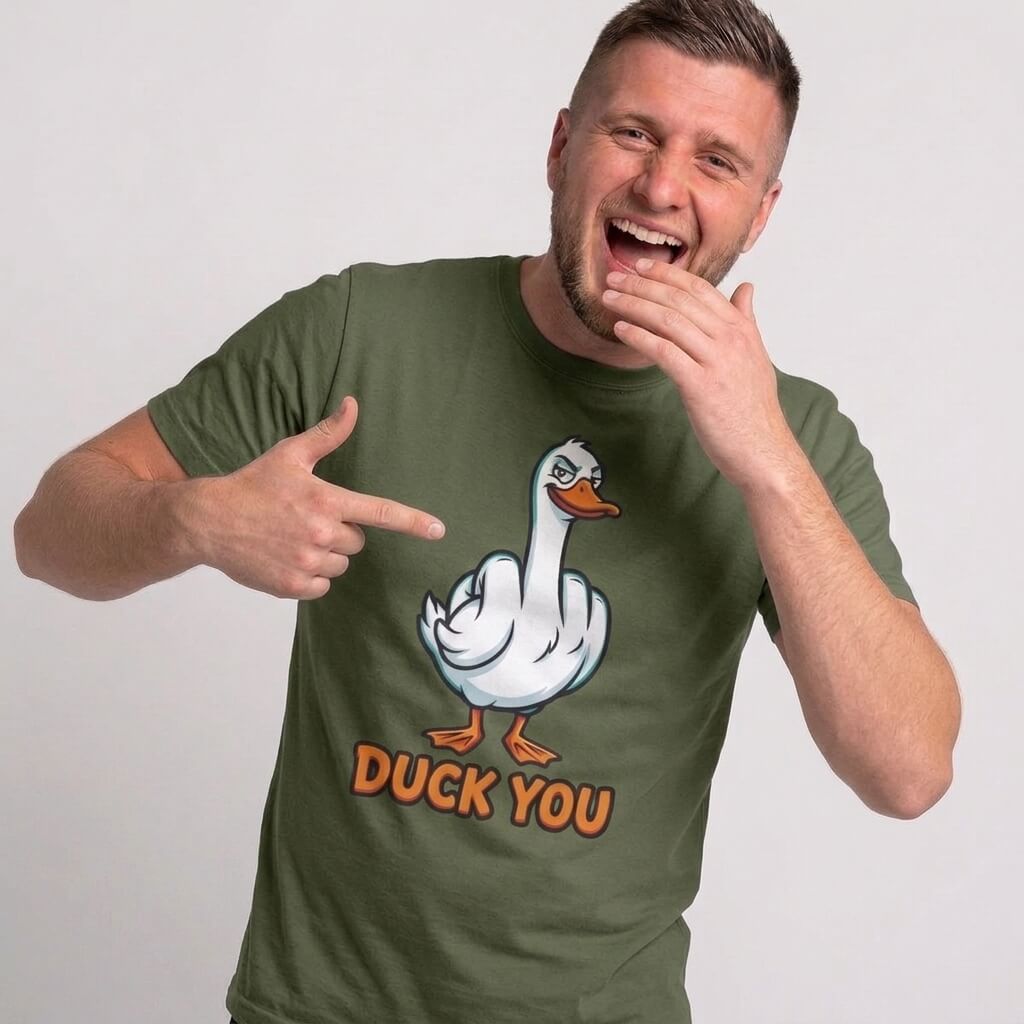 Duck You T-Shirt | Funny Rude Duck Pun Tee - Shit Shirt Club 