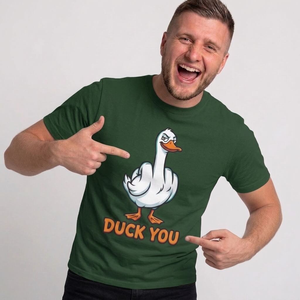 Duck You T-Shirt | Funny Rude Duck Pun Tee - Shit Shirt Club 