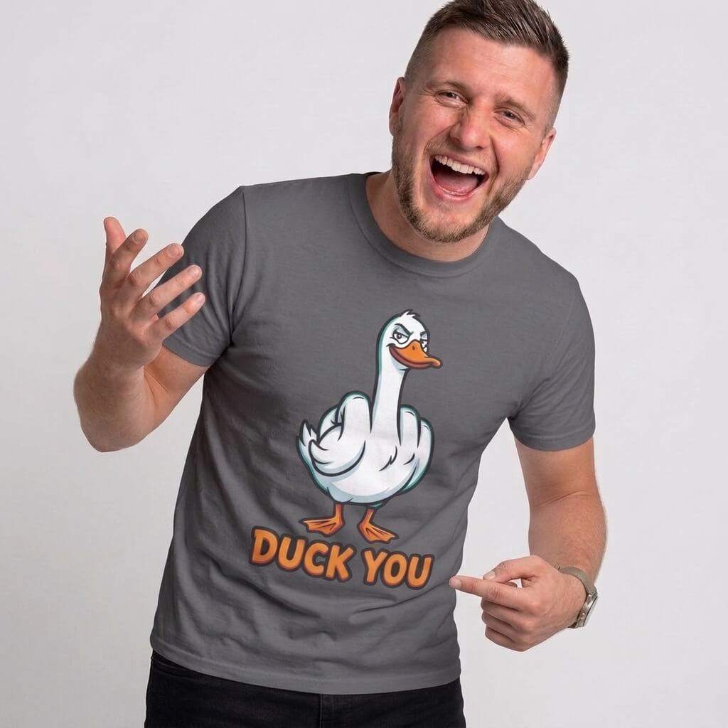 Duck You T-Shirt | Funny Rude Duck Pun Tee - Shit Shirt Club 