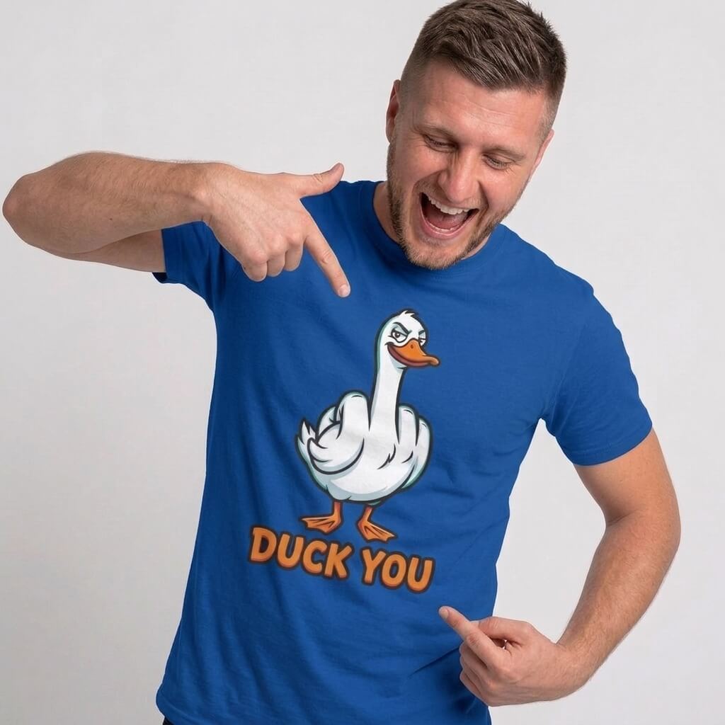 Duck You T-Shirt | Funny Rude Duck Pun Tee - Shit Shirt Club 