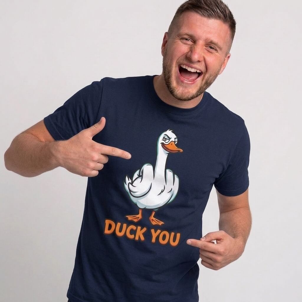 Duck You T-Shirt | Funny Rude Duck Pun Tee - Shit Shirt Club 