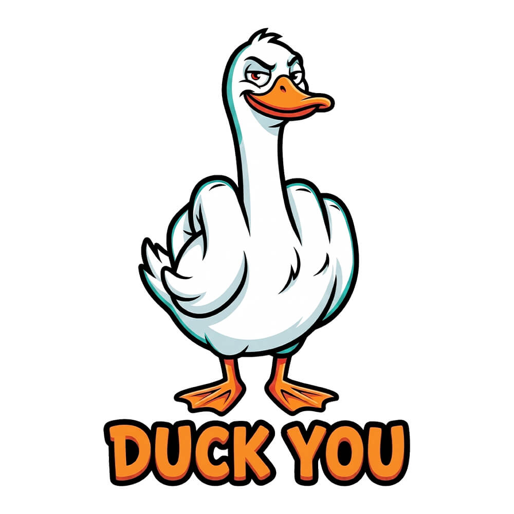 Duck You T-Shirt | Funny Rude Duck Pun Tee - Shit Shirt Club 