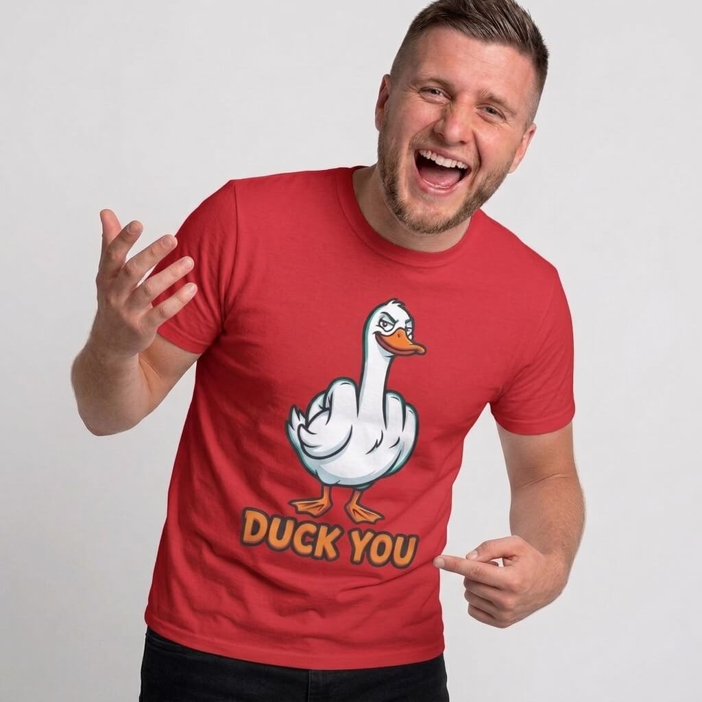Duck You T-Shirt | Funny Rude Duck Pun Tee - Shit Shirt Club 