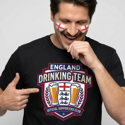 England Football Drinking Team Tee - Shit Shirt Club 