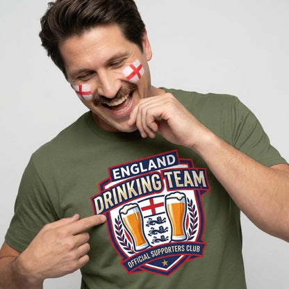 England Football Drinking Team Tee - Shit Shirt Club 