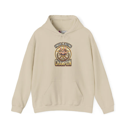 Finger Blasting Champion Funny Hoodie - Shit Shirt Club 