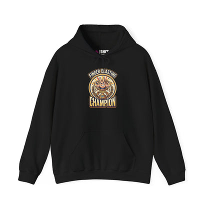 Finger Blasting Champion Funny Hoodie - Shit Shirt Club 