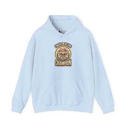 Finger Blasting Champion Funny Hoodie - Shit Shirt Club 