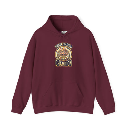 Finger Blasting Champion Funny Hoodie - Shit Shirt Club 
