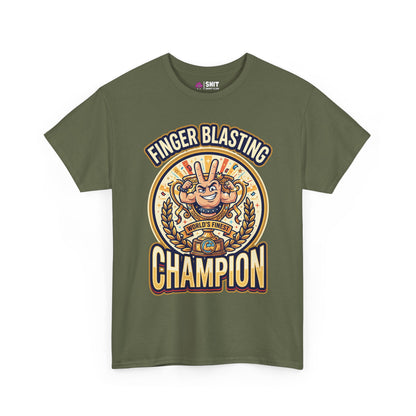 Finger Blasting Champion Stag Do Tee - Shit Shirt Club 