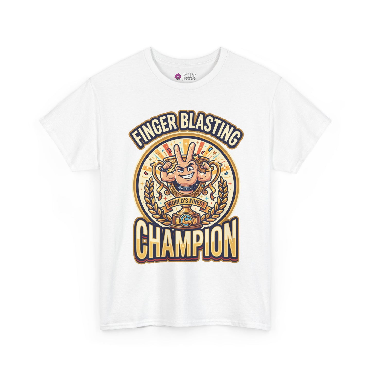 Finger Blasting Champion Stag Do Tee - Shit Shirt Club 