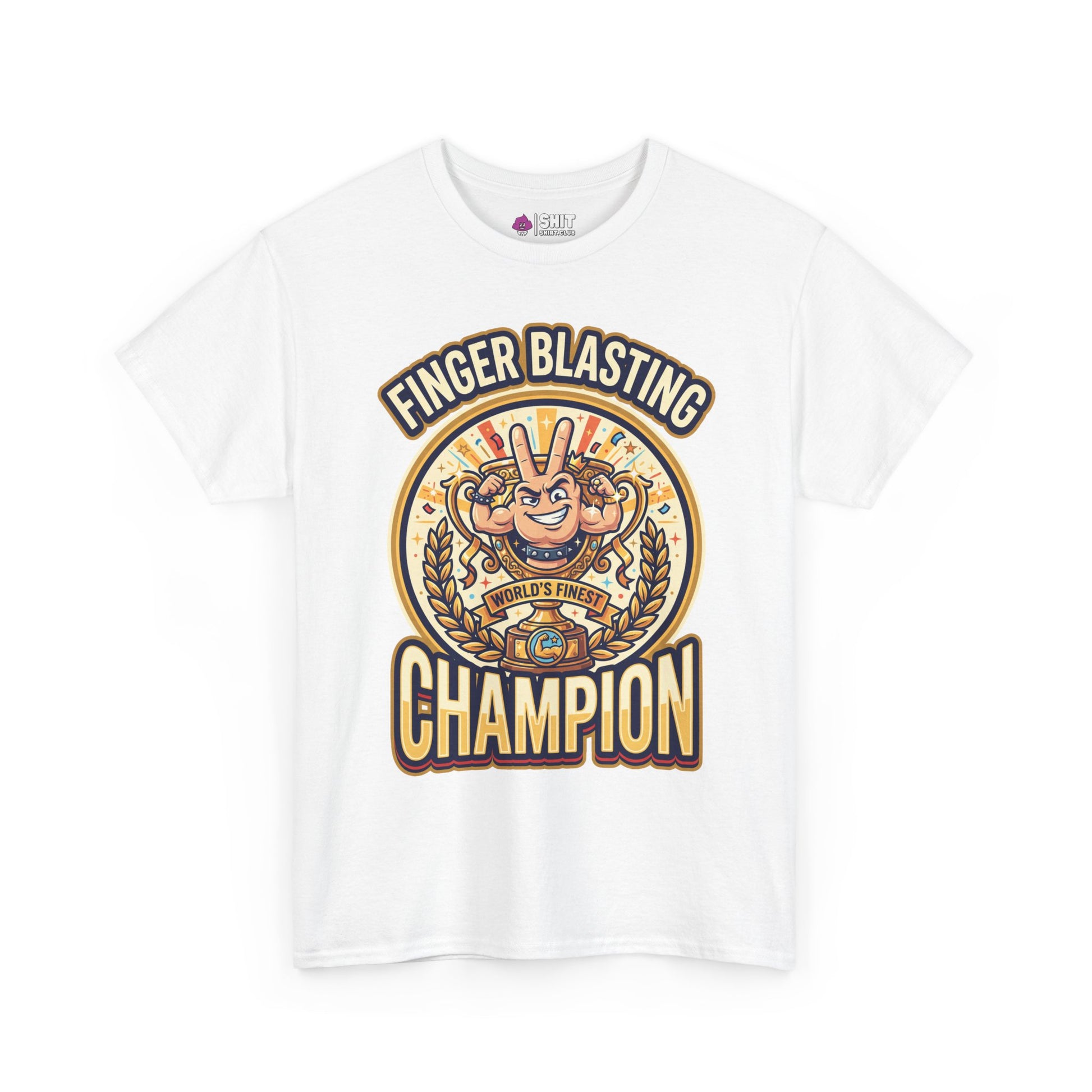 Finger Blasting Champion Stag Do Tee - Shit Shirt Club 