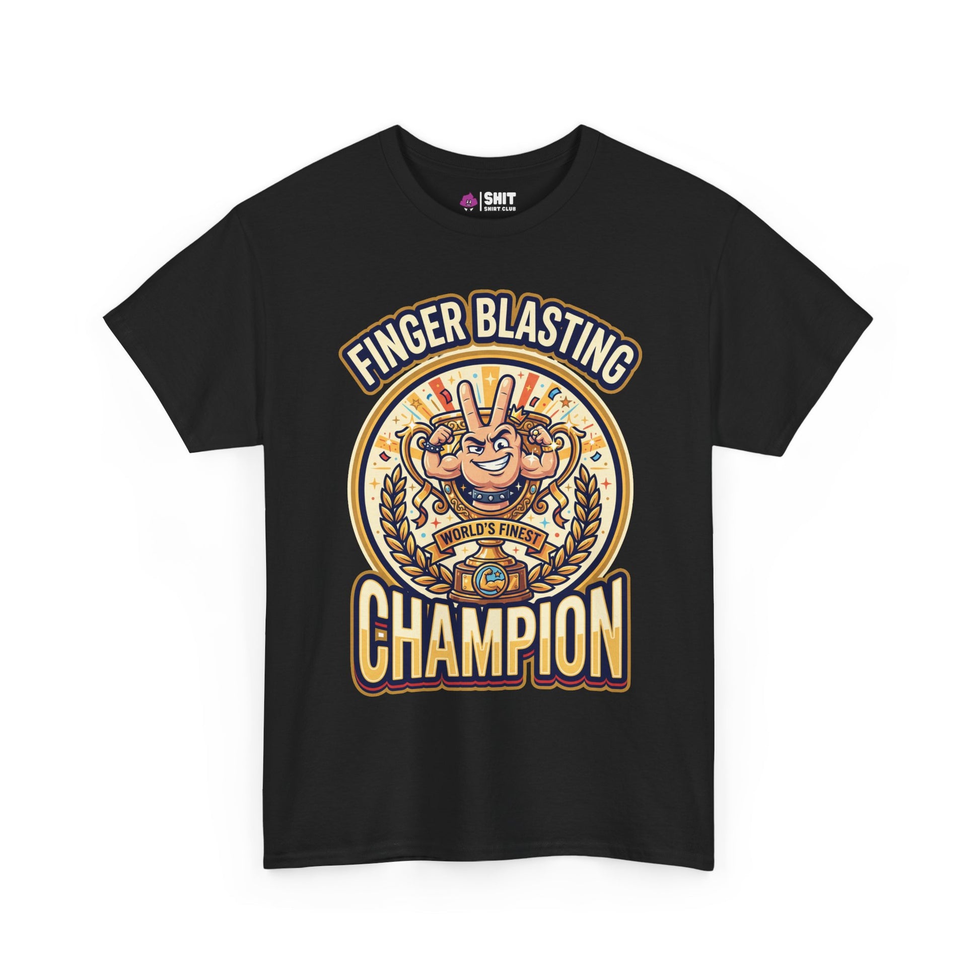 Finger Blasting Champion Stag Do Tee - Shit Shirt Club 