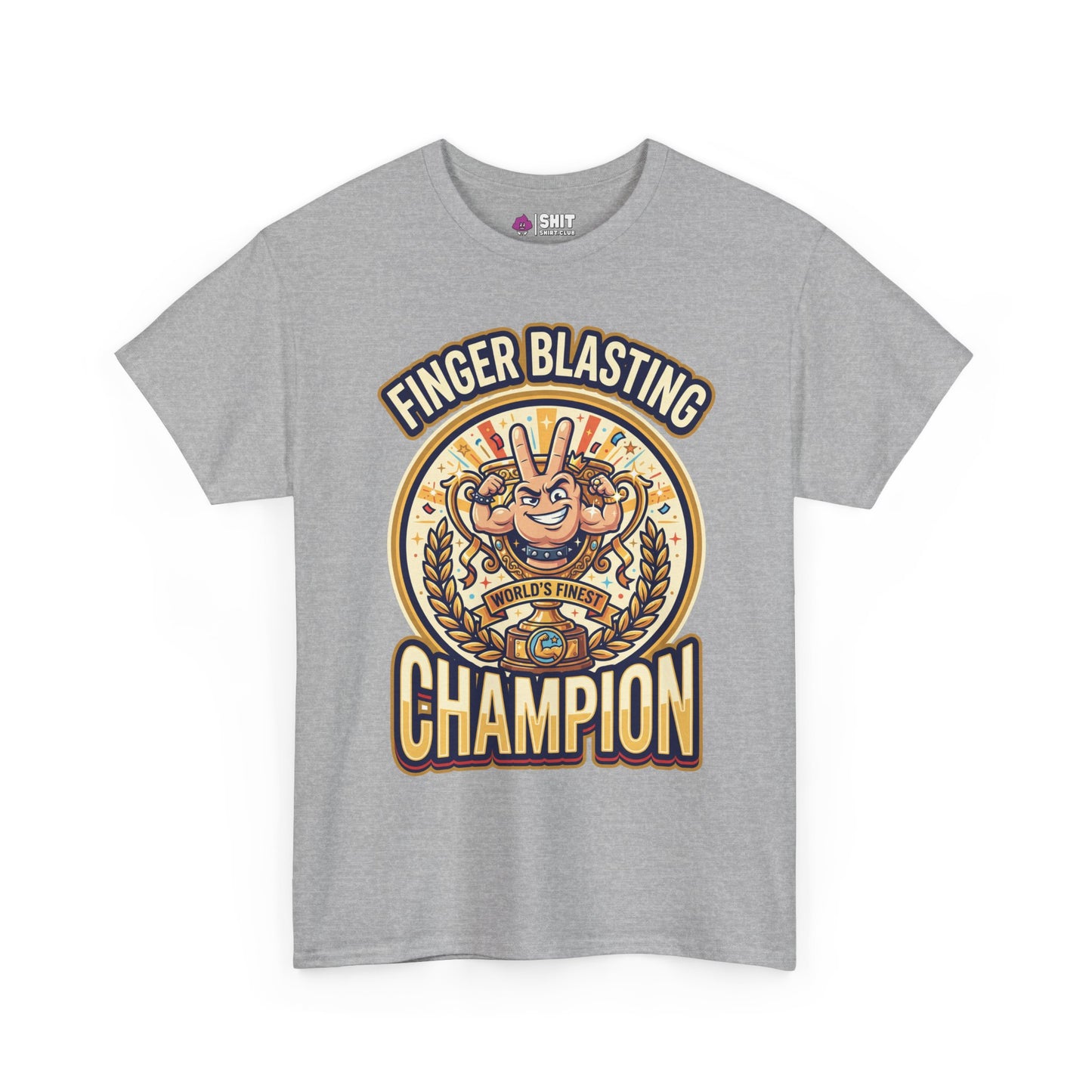 Finger Blasting Champion Stag Do Tee - Shit Shirt Club 