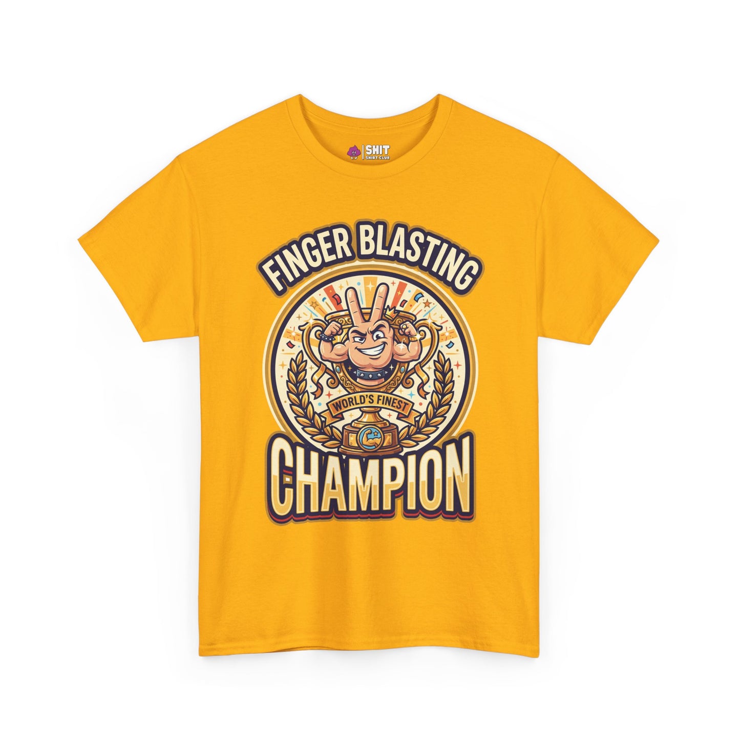 Finger Blasting Champion Stag Do Tee - Shit Shirt Club 