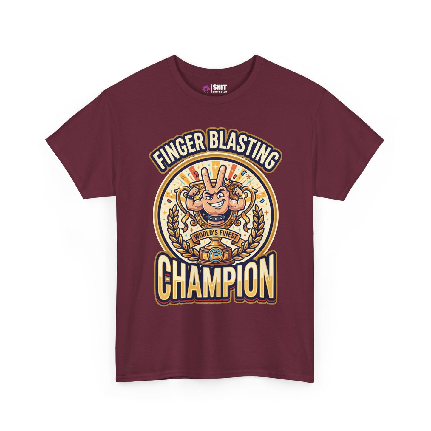 Finger Blasting Champion Stag Do Tee - Shit Shirt Club 