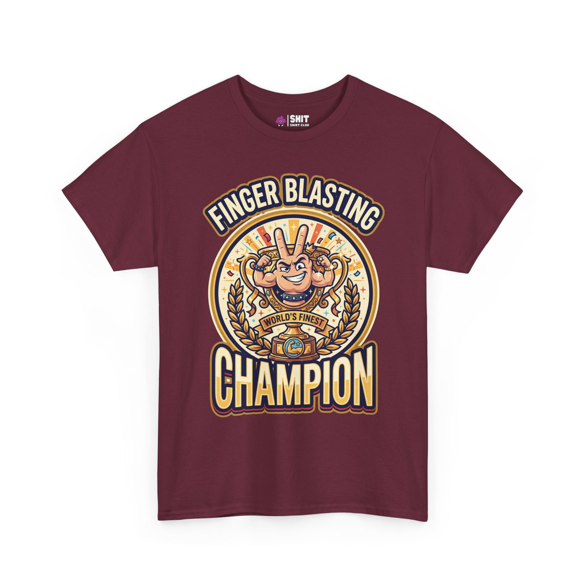 Finger Blasting Champion Stag Do Tee - Shit Shirt Club 