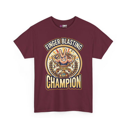Finger Blasting Champion Stag Do Tee - Shit Shirt Club 