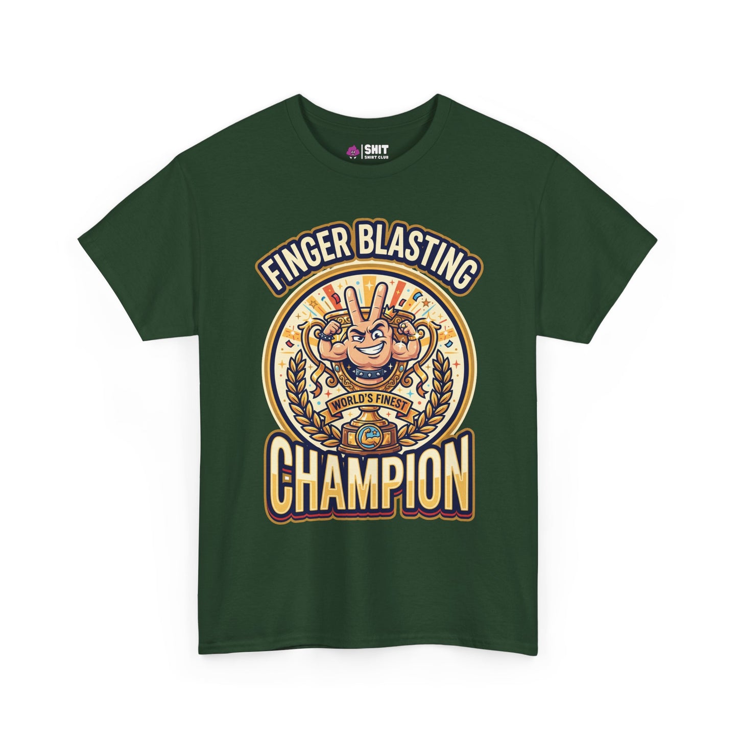 Finger Blasting Champion Stag Do Tee - Shit Shirt Club 