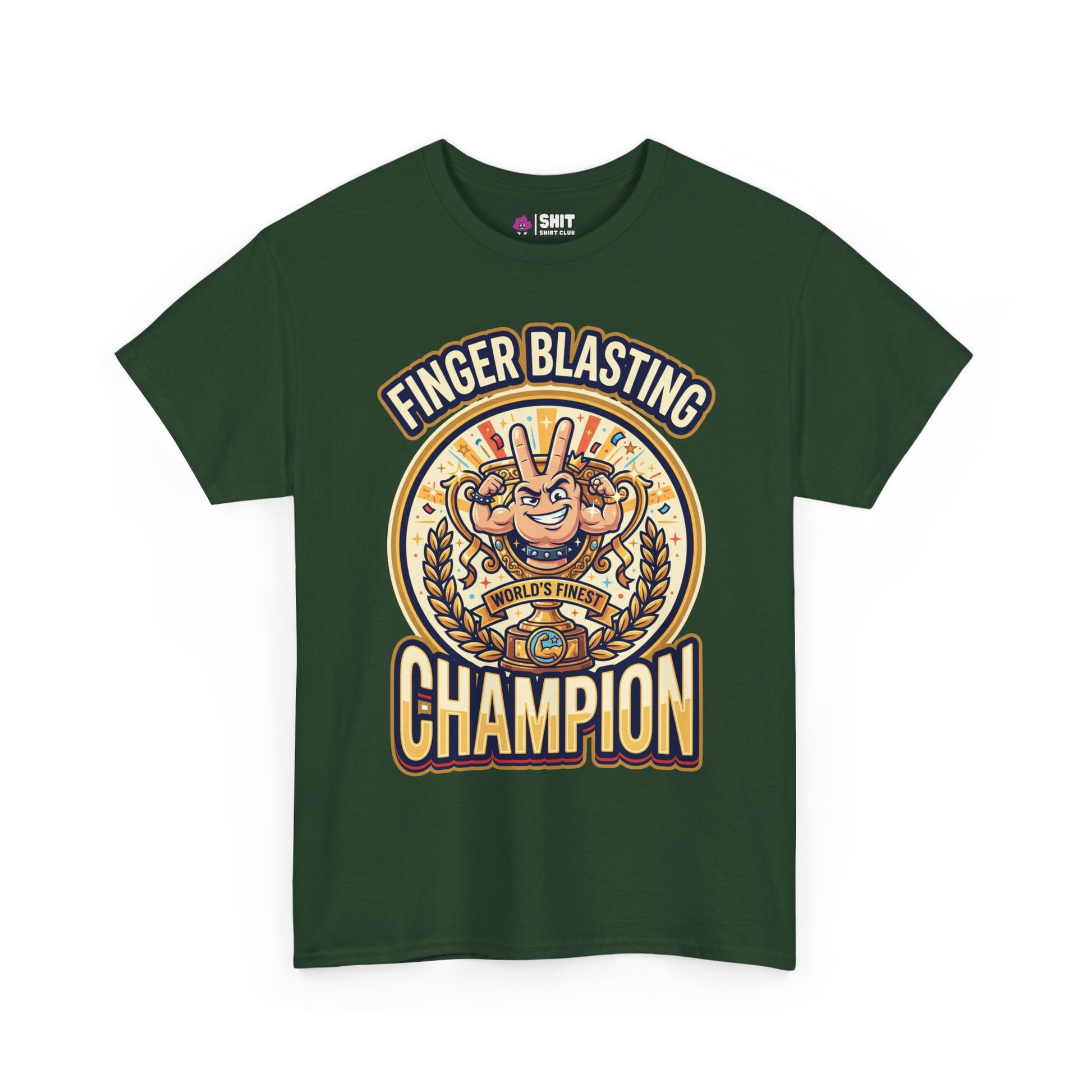 Finger Blasting Champion Stag Do Tee - Shit Shirt Club 