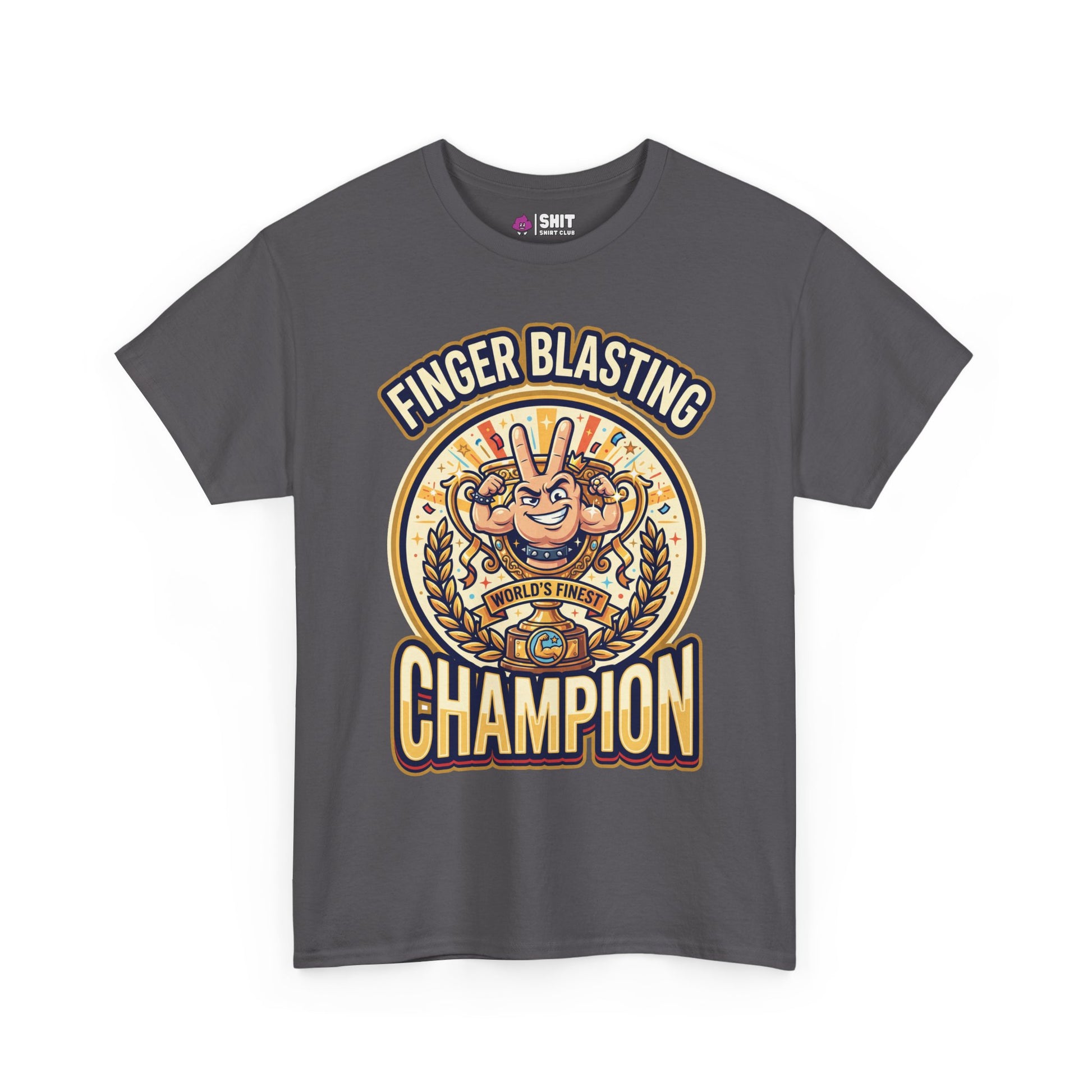 Finger Blasting Champion Stag Do Tee - Shit Shirt Club 