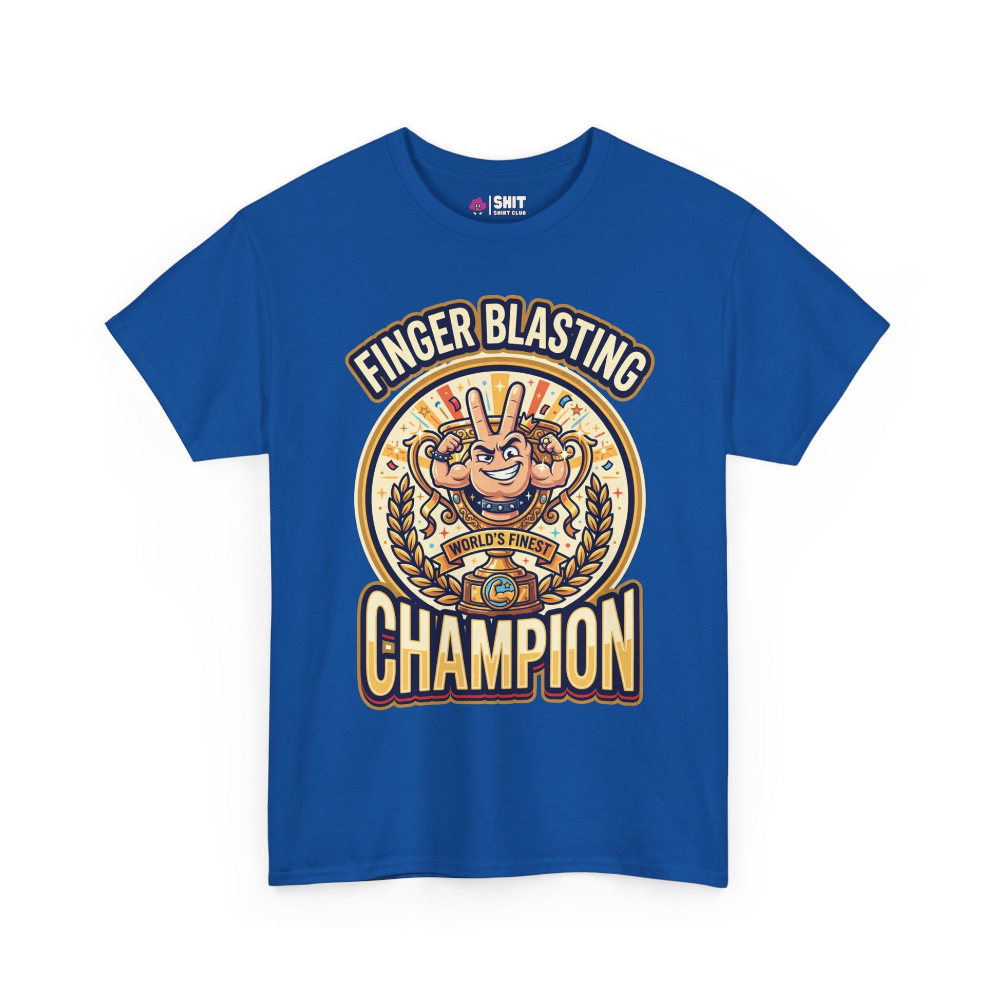 Finger Blasting Champion Stag Do Tee - Shit Shirt Club 