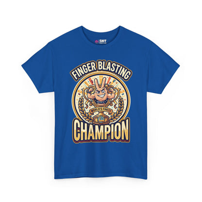 Finger Blasting Champion Stag Do Tee - Shit Shirt Club 