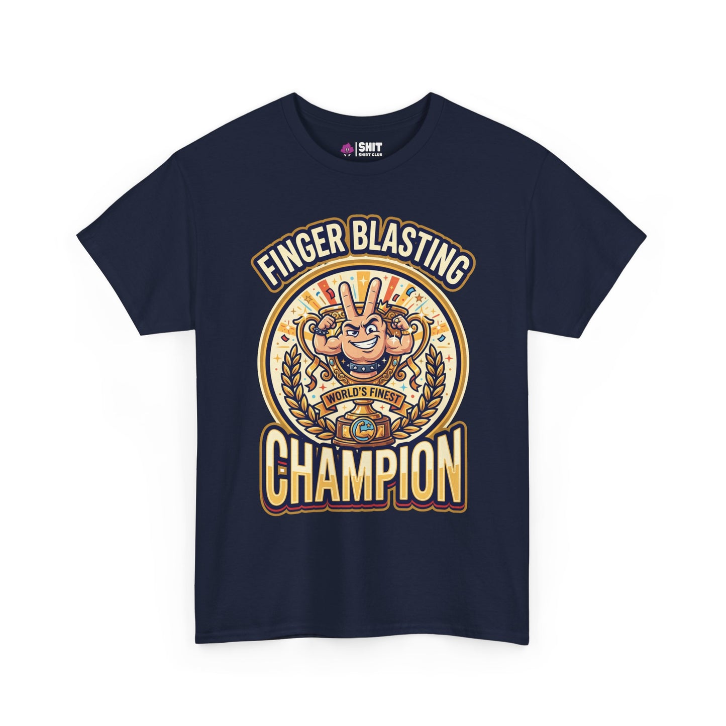 Finger Blasting Champion Stag Do Tee - Shit Shirt Club 