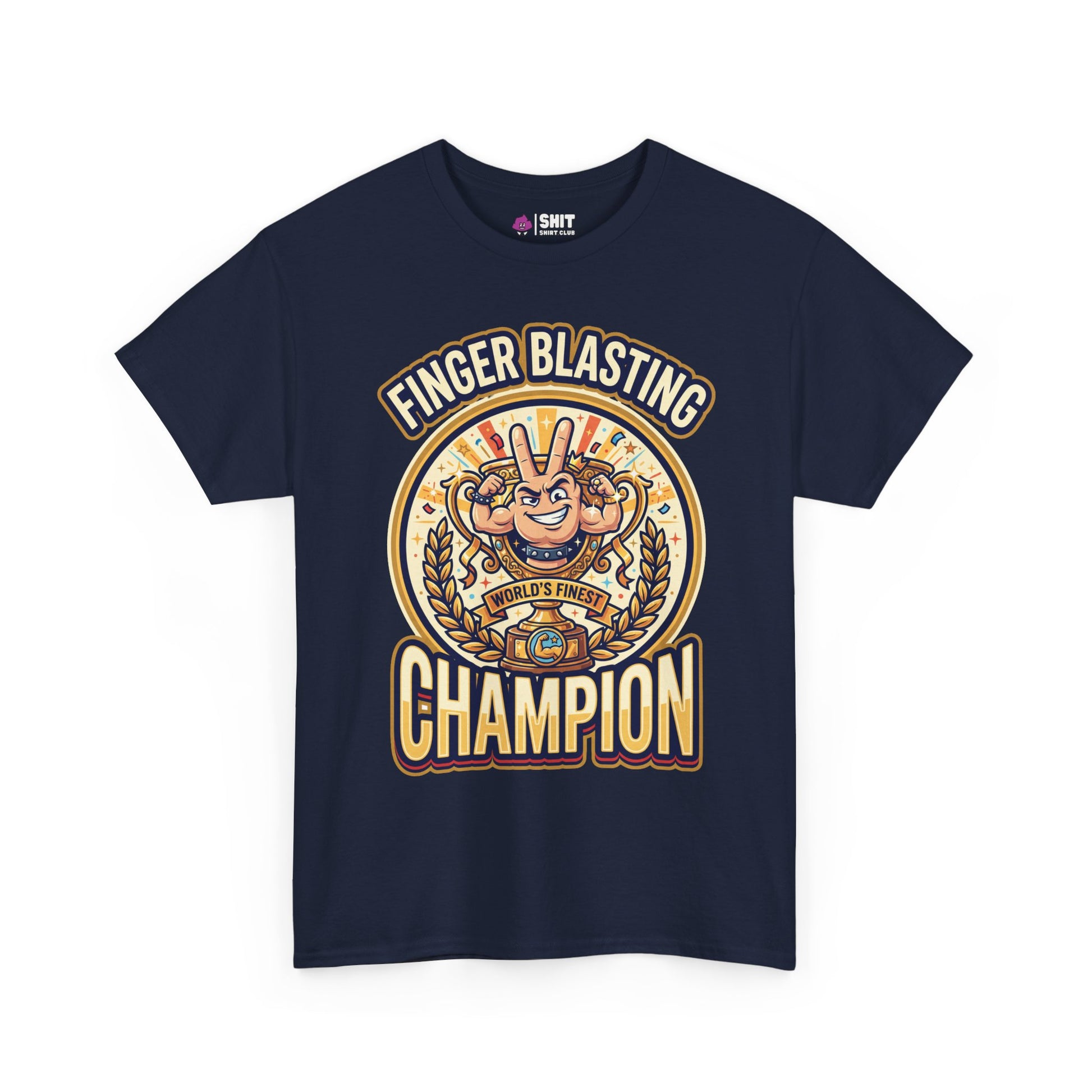 Finger Blasting Champion Stag Do Tee - Shit Shirt Club 