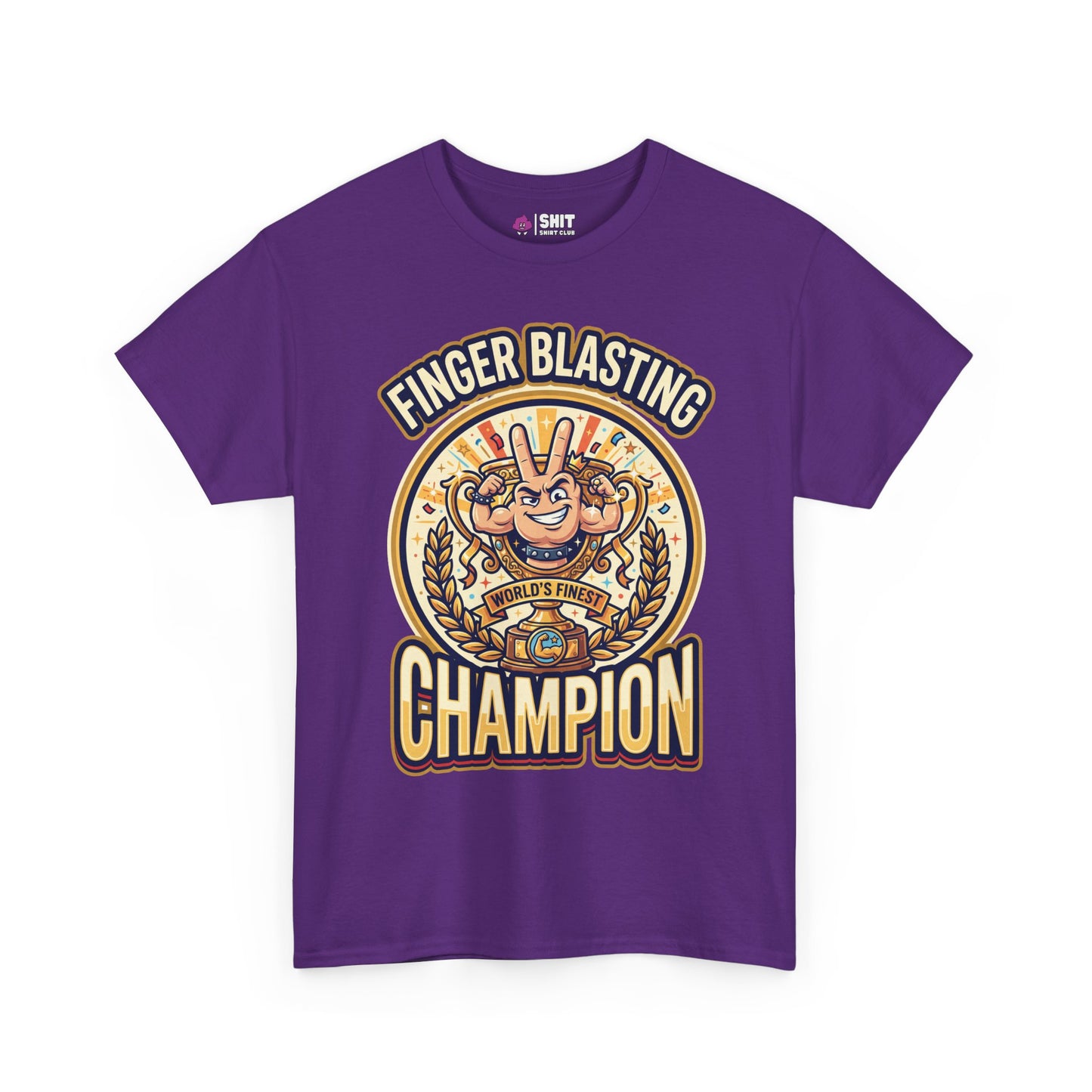 Finger Blasting Champion Stag Do Tee - Shit Shirt Club 