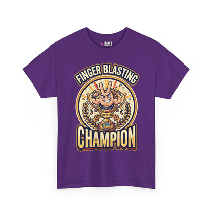 Finger Blasting Champion Stag Do Tee - Shit Shirt Club 