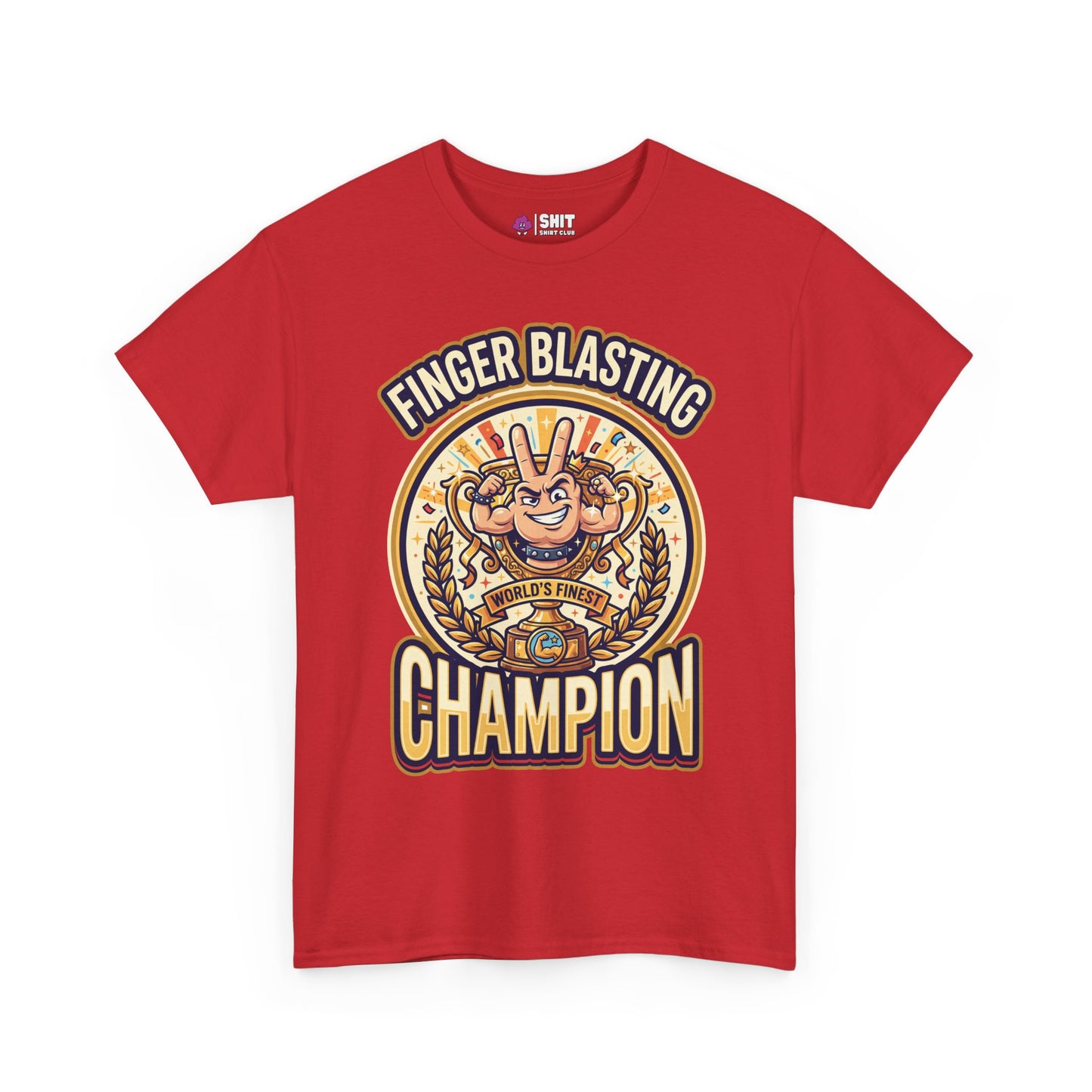 Finger Blasting Champion Stag Do Tee - Shit Shirt Club 