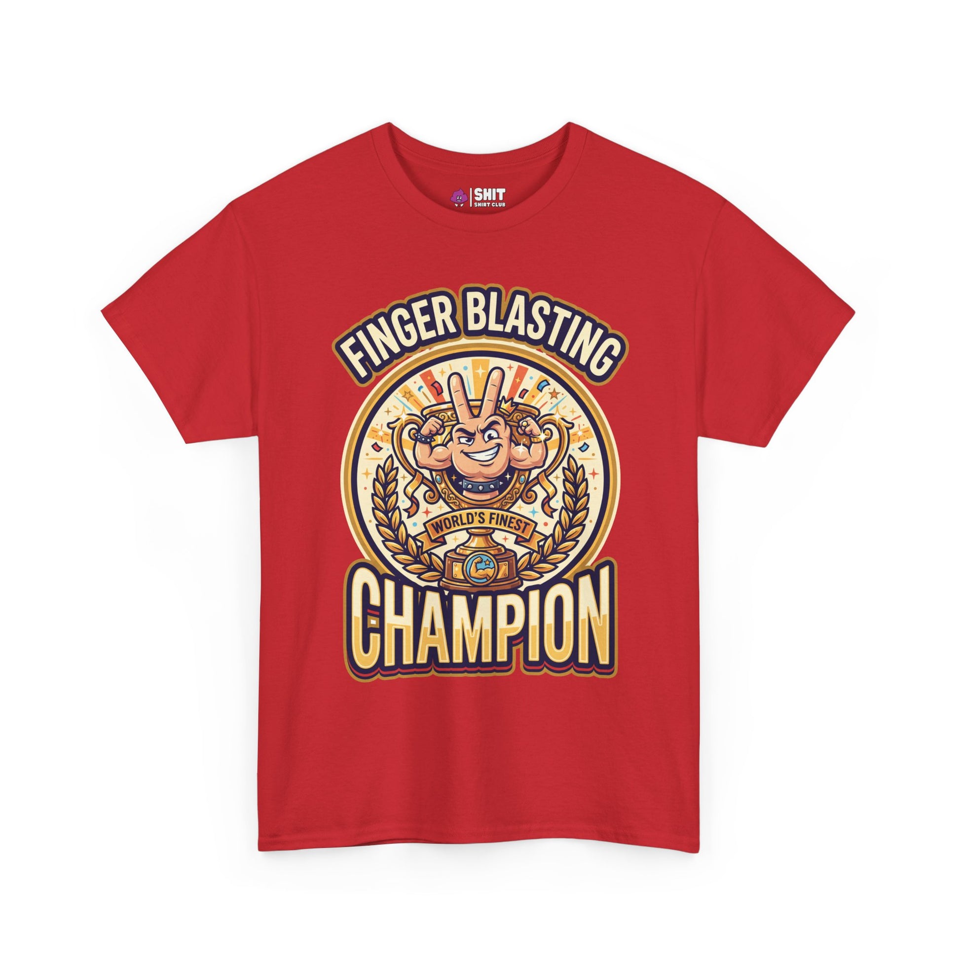 Finger Blasting Champion Stag Do Tee - Shit Shirt Club 