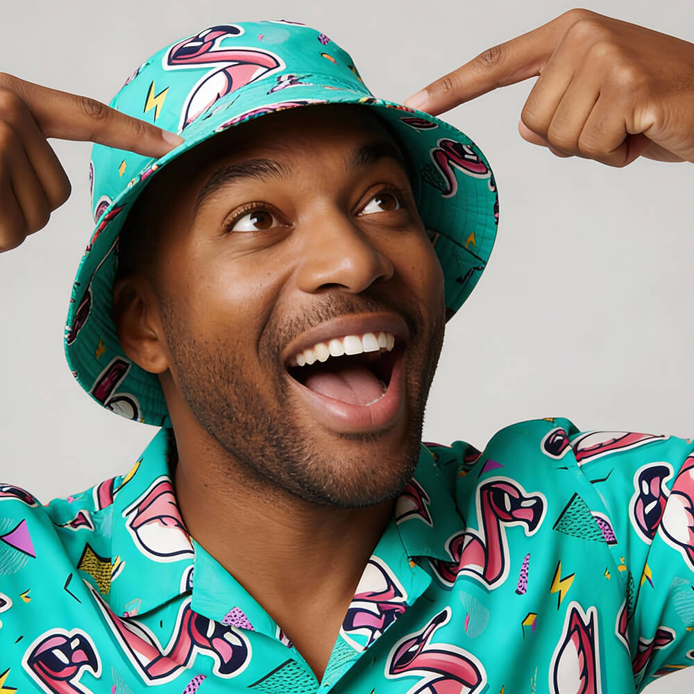 Flamingo Fandango Bucket Hat - Shit Shirt Club 