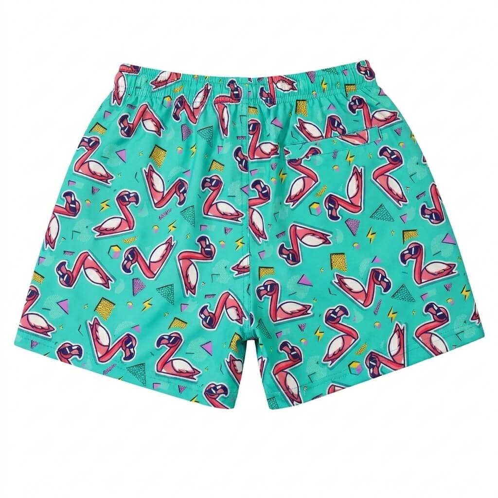 Flamingo Fandango Shit Shorts | Gym, Swim & Lounge | Shit Shirt Club - Shit Shirt Club 