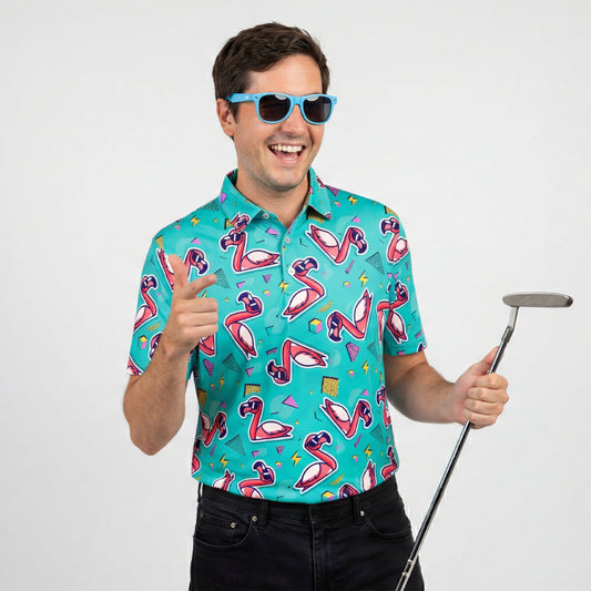 Flamingo Fore Golf Polo