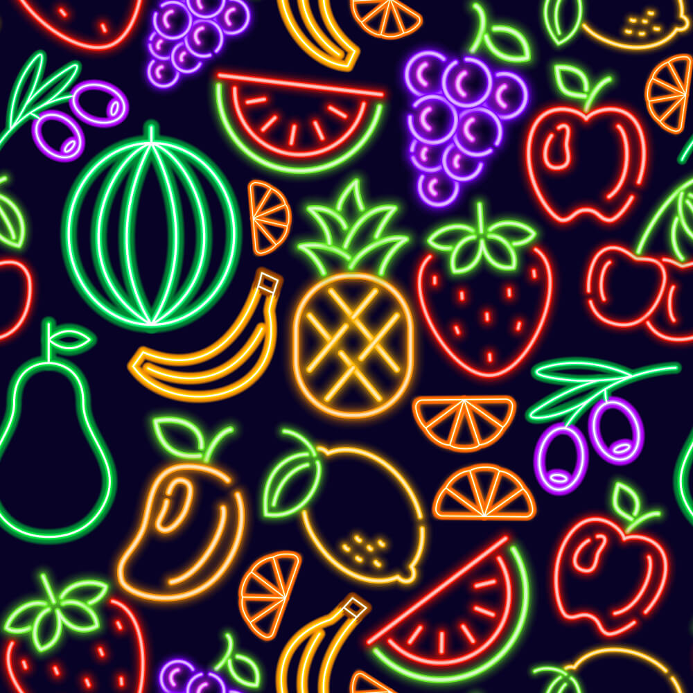 Fluorescent Fruit Fiesta Tie Set - Shit Shirt Club 