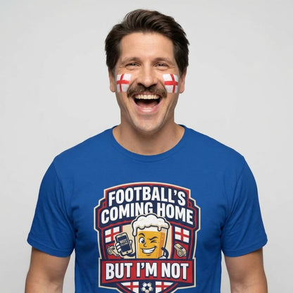 "Football's Coming Home, But I'm Not" Funny England Tee - Shit Shirt Club 