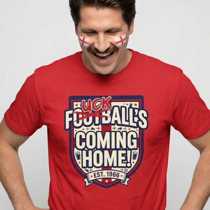 "Football’s Coming Home" Funny England Football Tee - Shit Shirt Club 