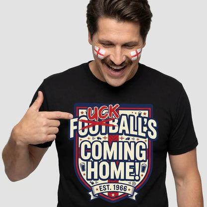 "Football’s Coming Home" Funny England Football Tee - Shit Shirt Club 