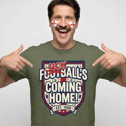 "Football’s Coming Home" Funny England Football Tee - Shit Shirt Club 