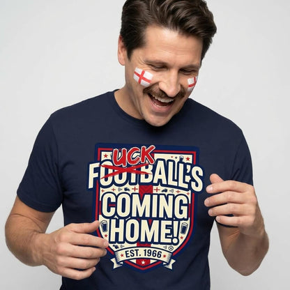 "Football’s Coming Home" Funny England Football Tee - Shit Shirt Club 