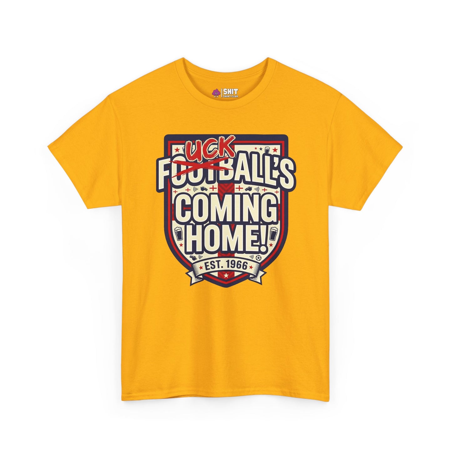 "Football’s Coming Home" Funny England Football Tee - Shit Shirt Club 