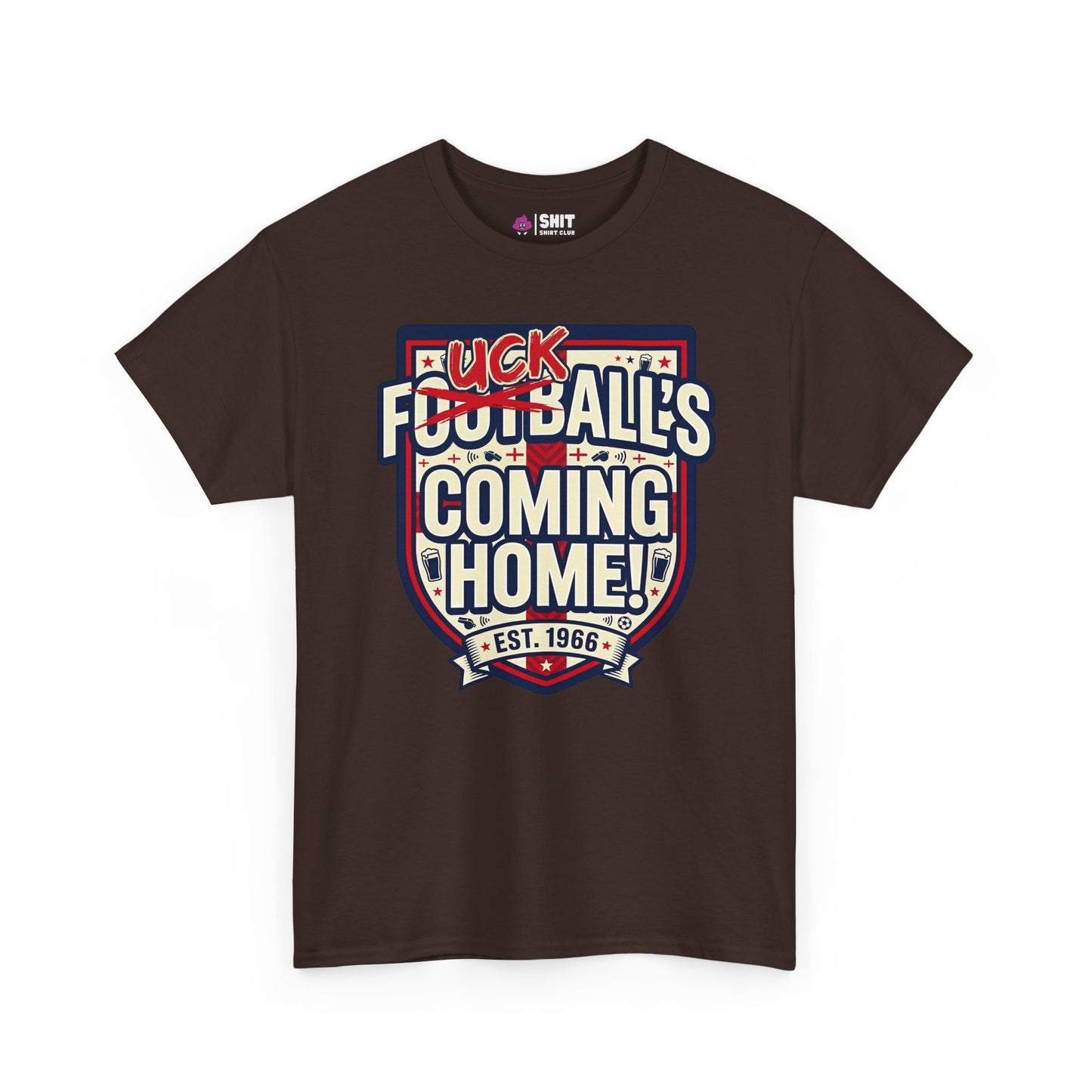 "Football’s Coming Home" Funny England Football Tee - Shit Shirt Club 