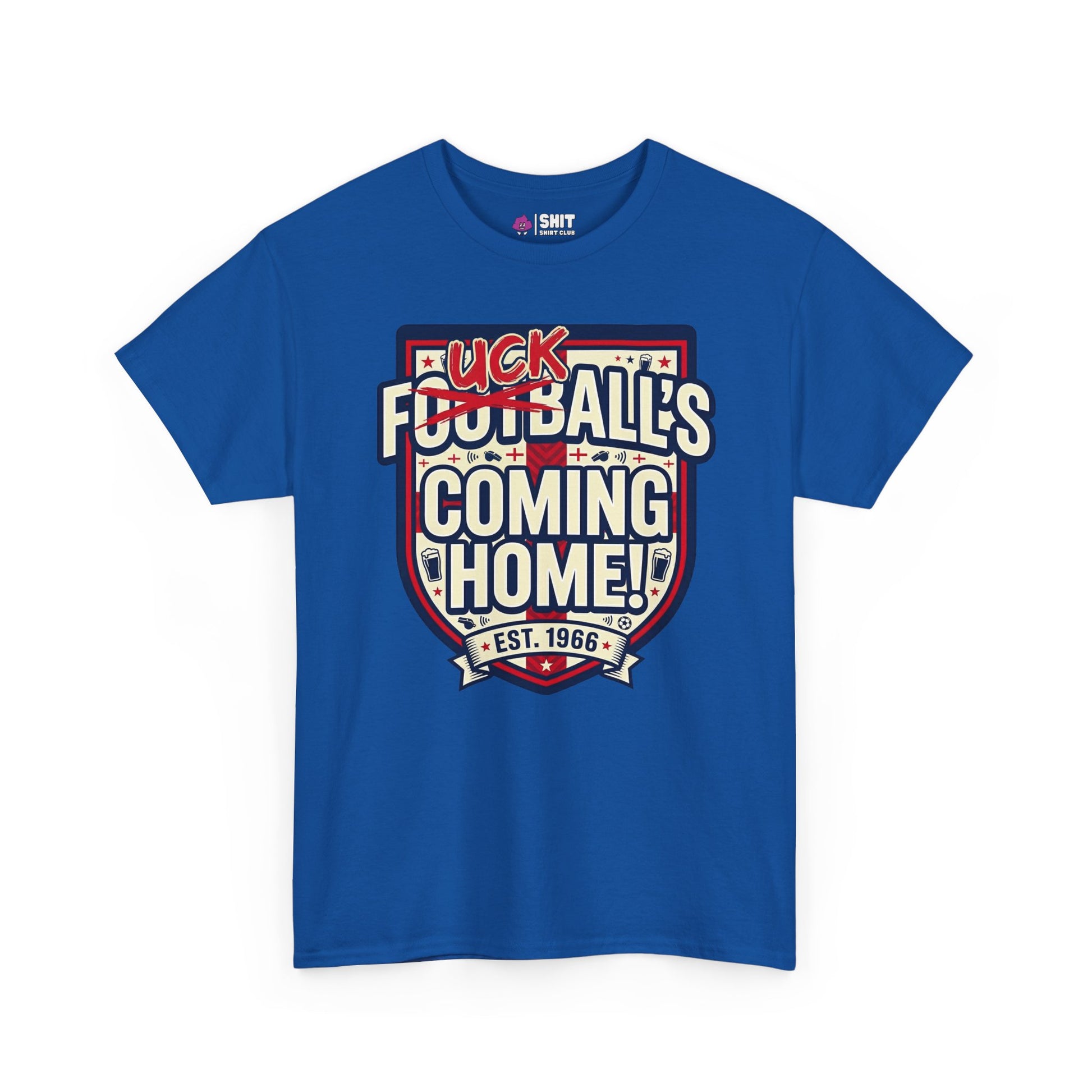 "Football’s Coming Home" Funny England Football Tee - Shit Shirt Club 