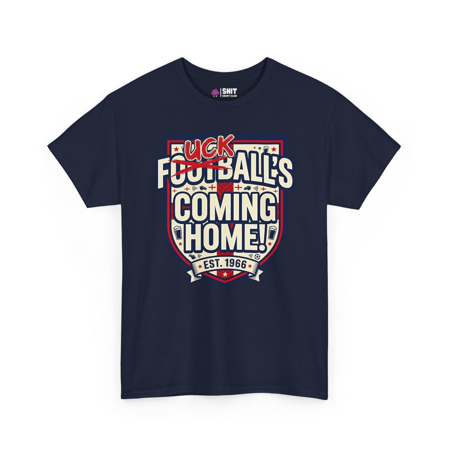 "Football’s Coming Home" Funny England Football Tee - Shit Shirt Club 