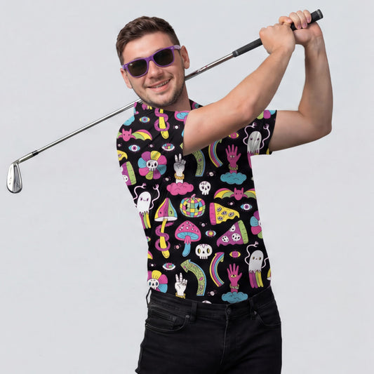 Shroom Golf Polo Shirt - Shit Shirt Club 
